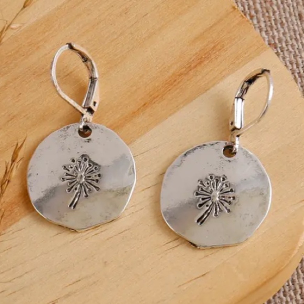 DANDELION EARRINGS - Picture 2 of 5